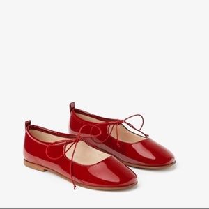NWOT Zara  Ballet Red  flats